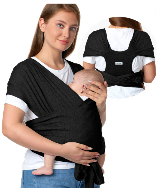 MOMCOZY Carrier Wrap in Black
