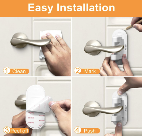 Jolik Door Lever Lock (2 Pack) - Child Safety