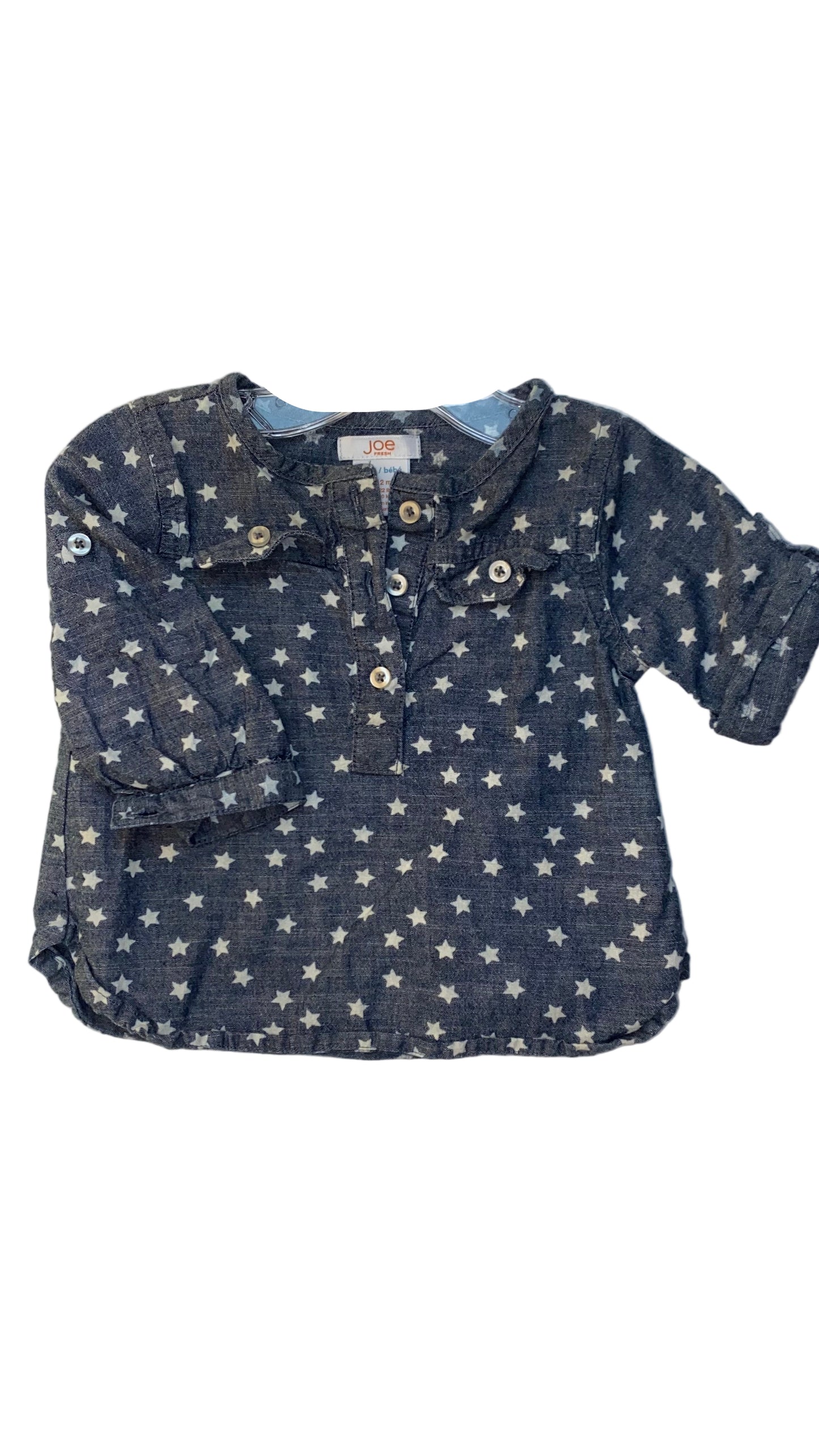 Joe Fresh Long Sleeve Shirt 6-12M