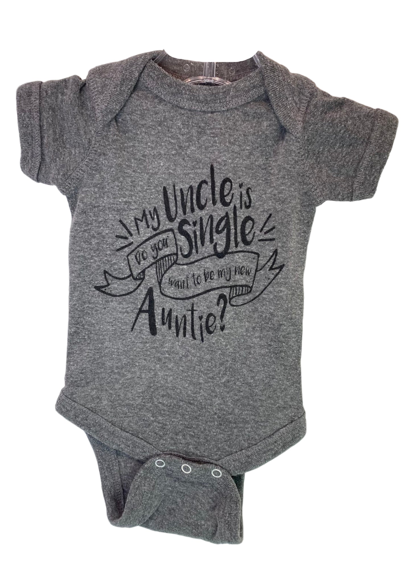 "Uncle Is Single" Onesie 0-3M