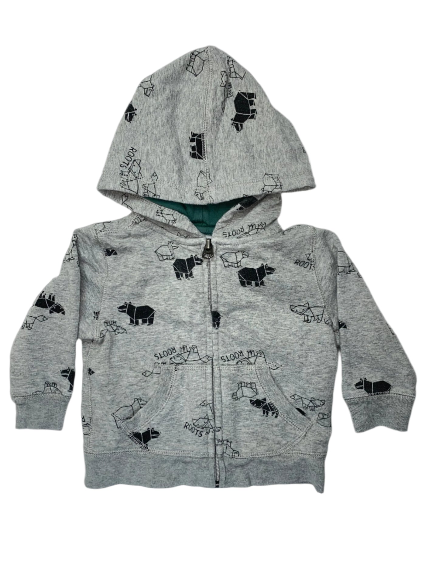 Roots Hoodie Geometric Bears 12-18M