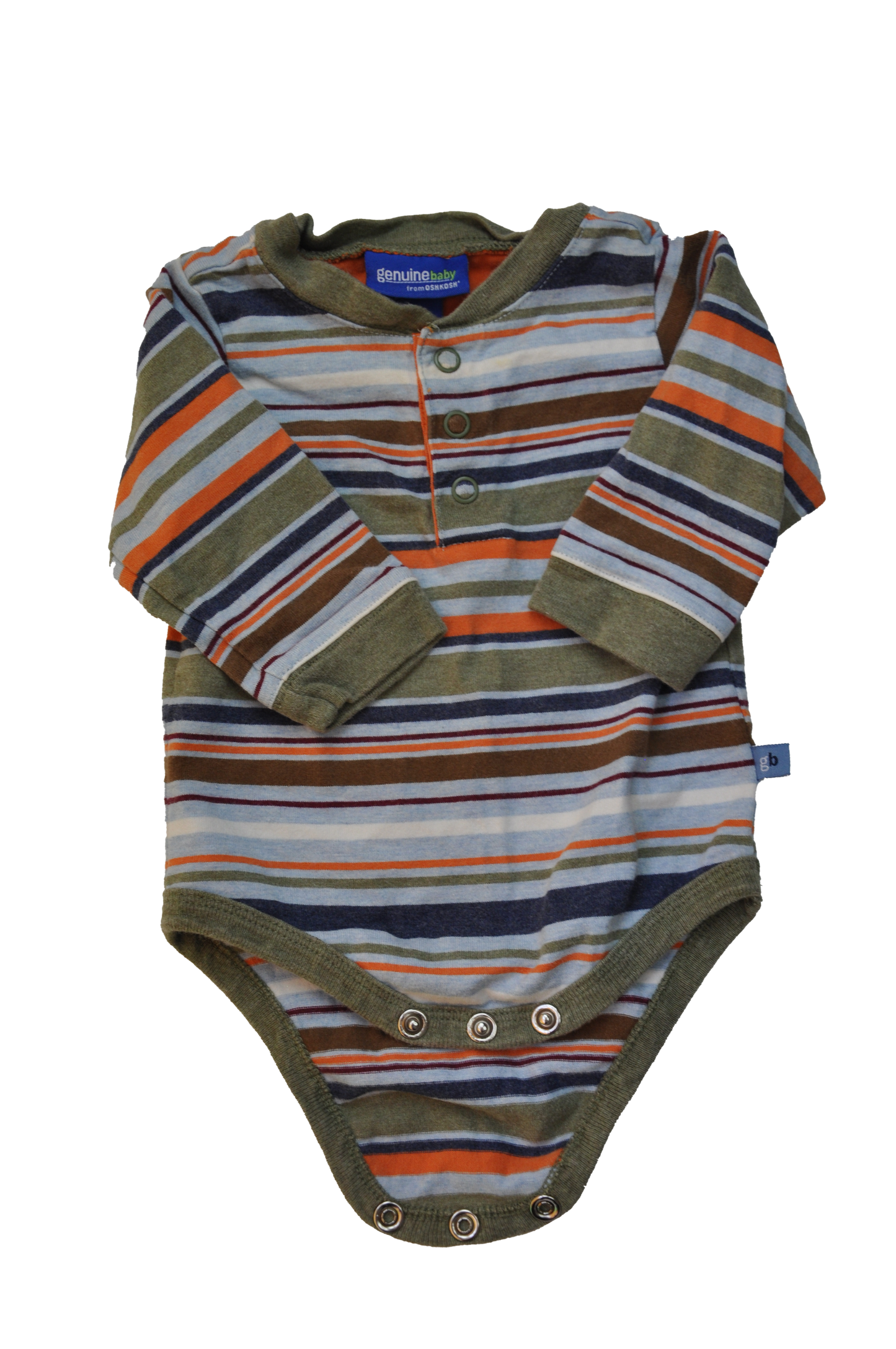 OshKosh Striped Long Sleeve Onesie 6M