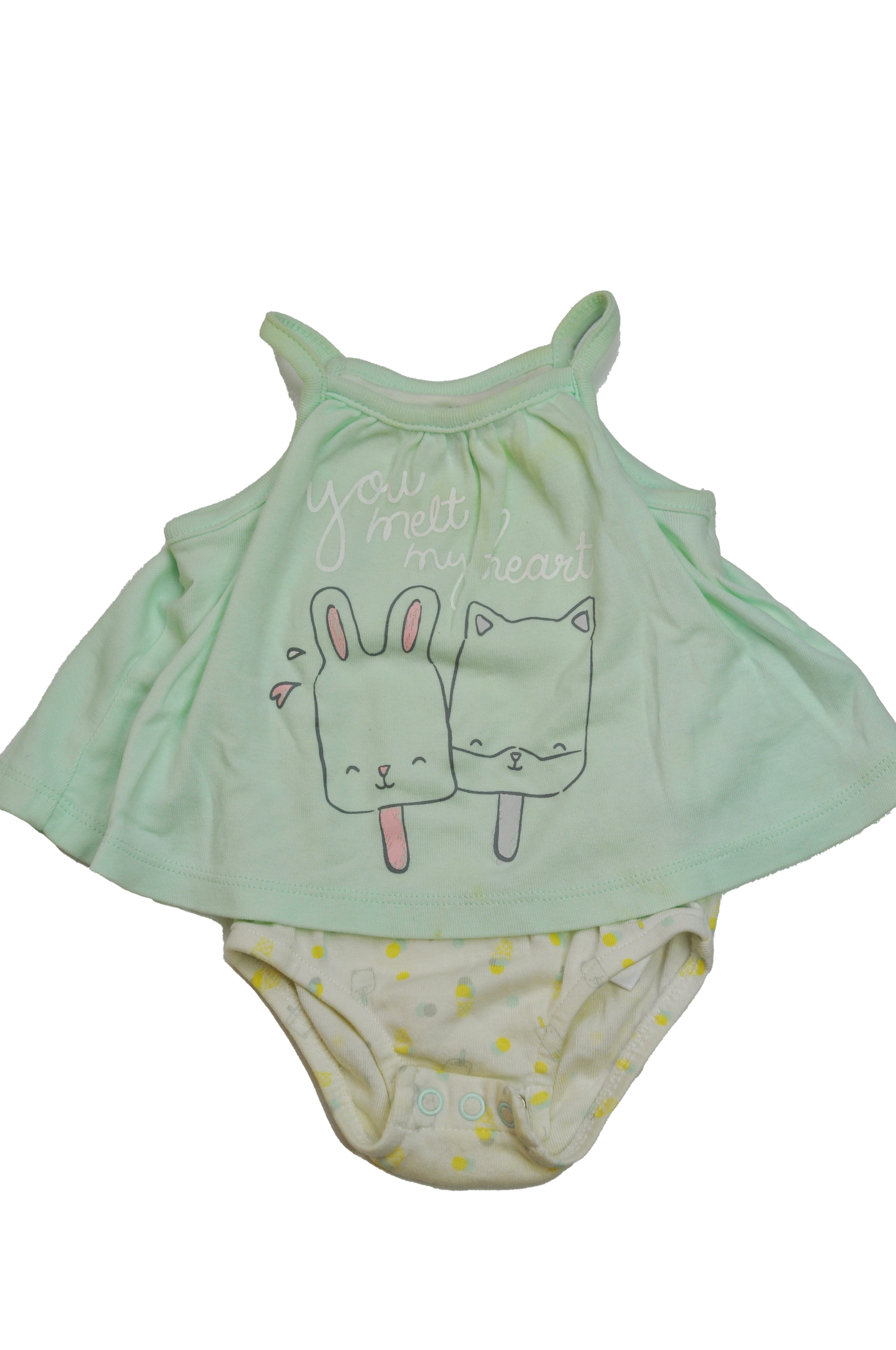 ❗️Stained: Joe Fresh Bodysuit Dress 0-3M