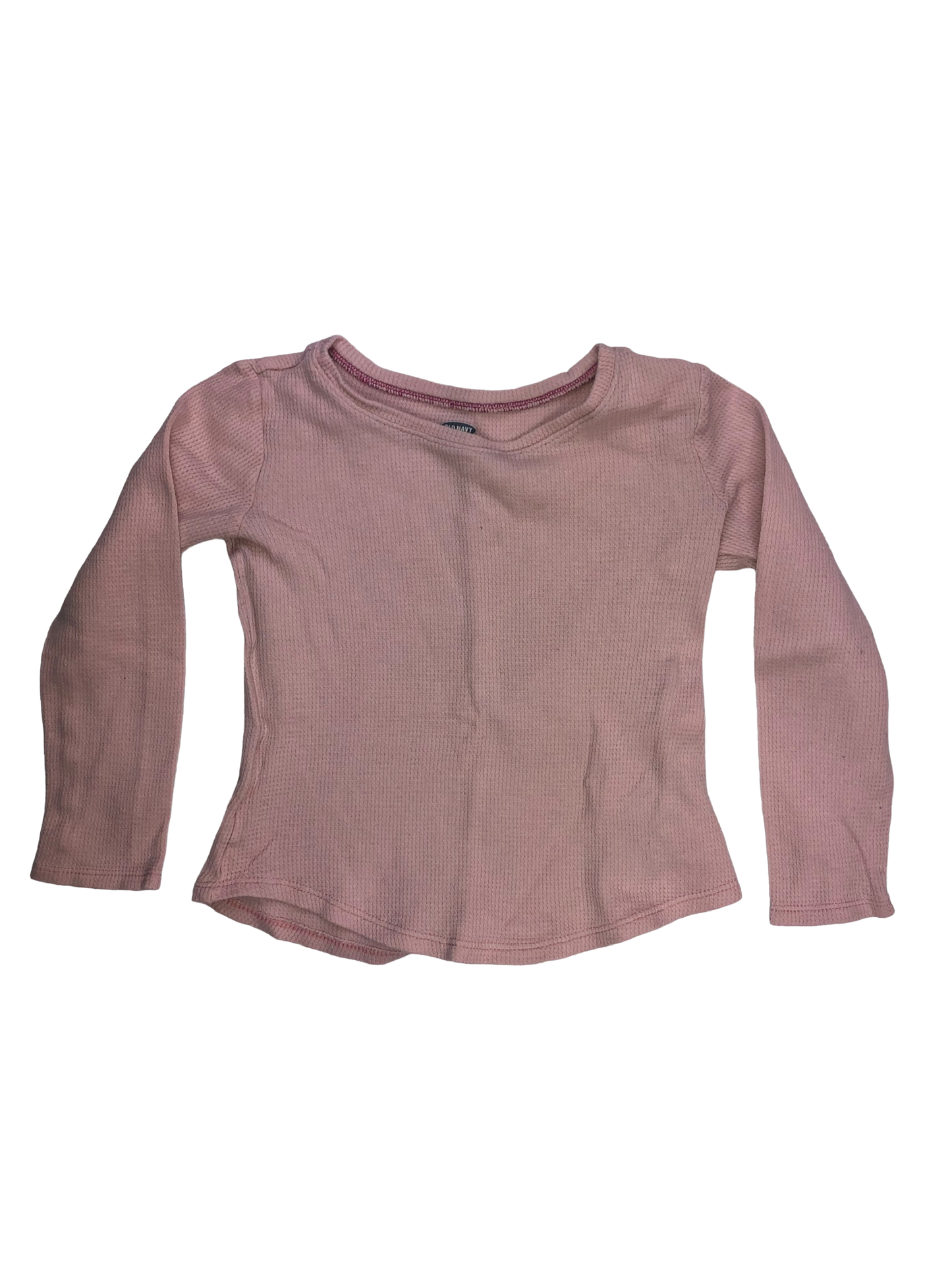 Old Navy Pink Waffle Long Sleeve Shirt 4T