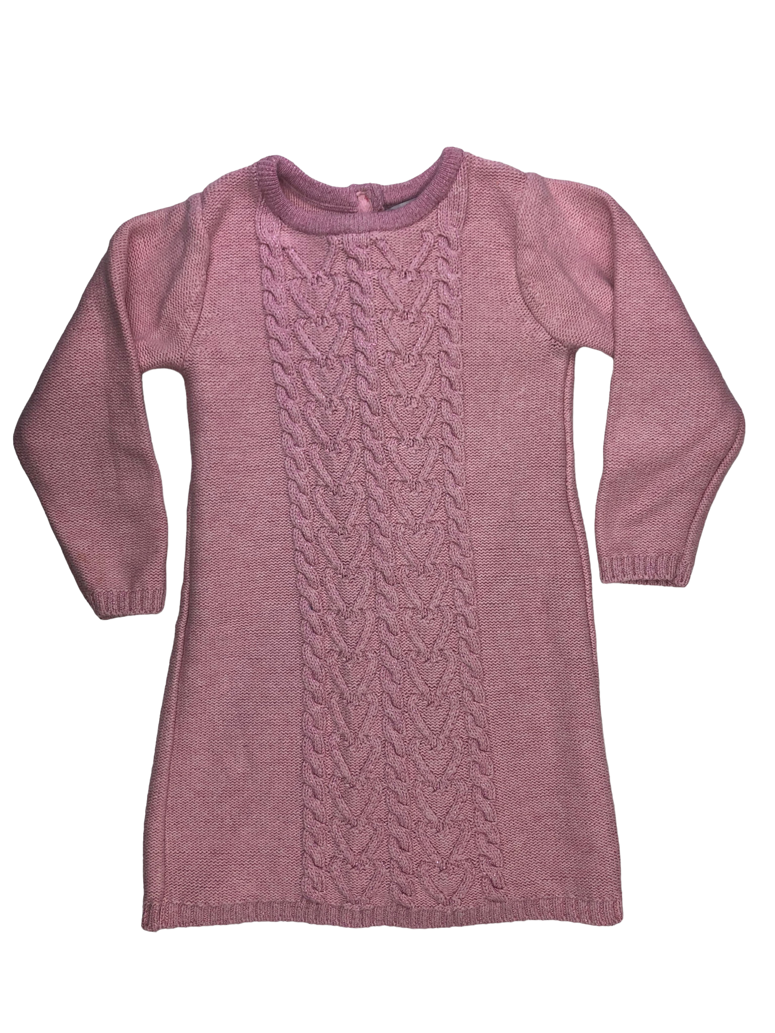 George Pink Long Sleeve Cable Knit Dress 4T – The Sweet Pea Shop