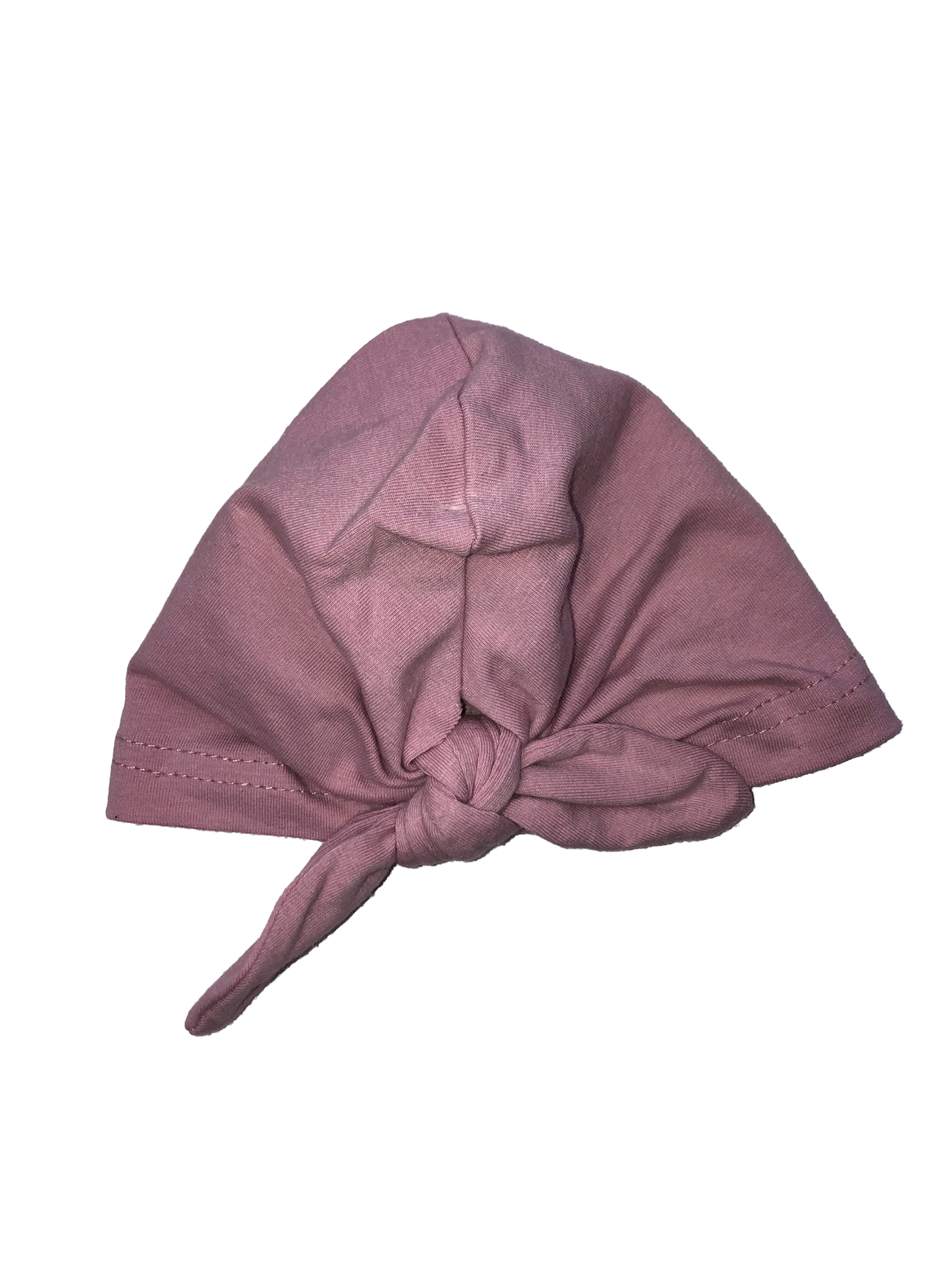 Lila & Jack Mauve Beanie with Front Knot 0-12M