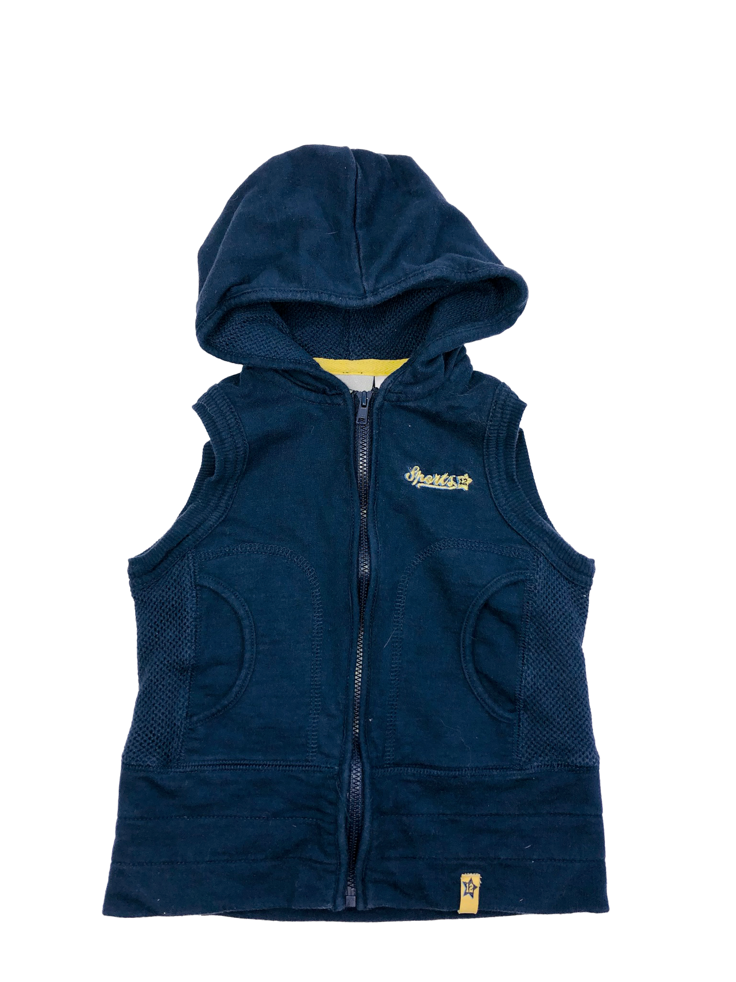 Athletic Works Blue Hooded Tank Top Sweater 5