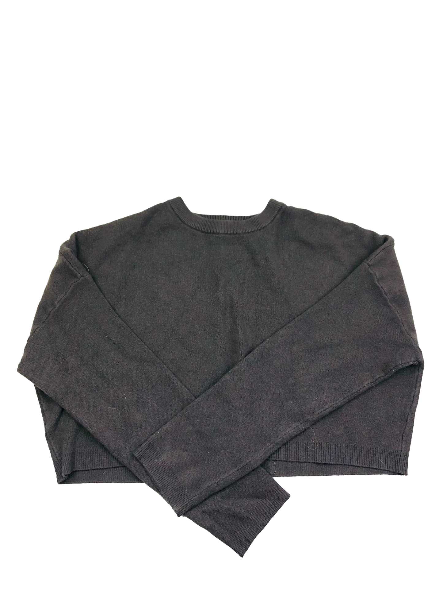 Ardene Brown Crop Long Sleeve Top 10-12