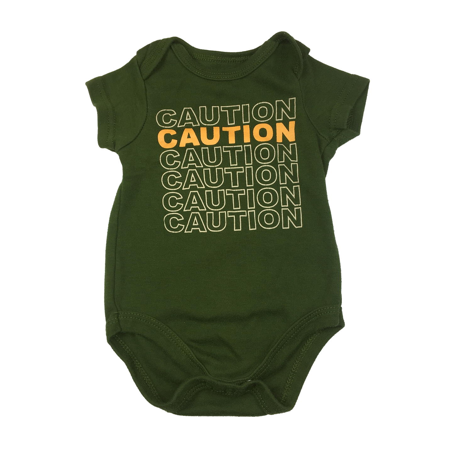 Monkey Bars Onesie "Caution" 6-9M