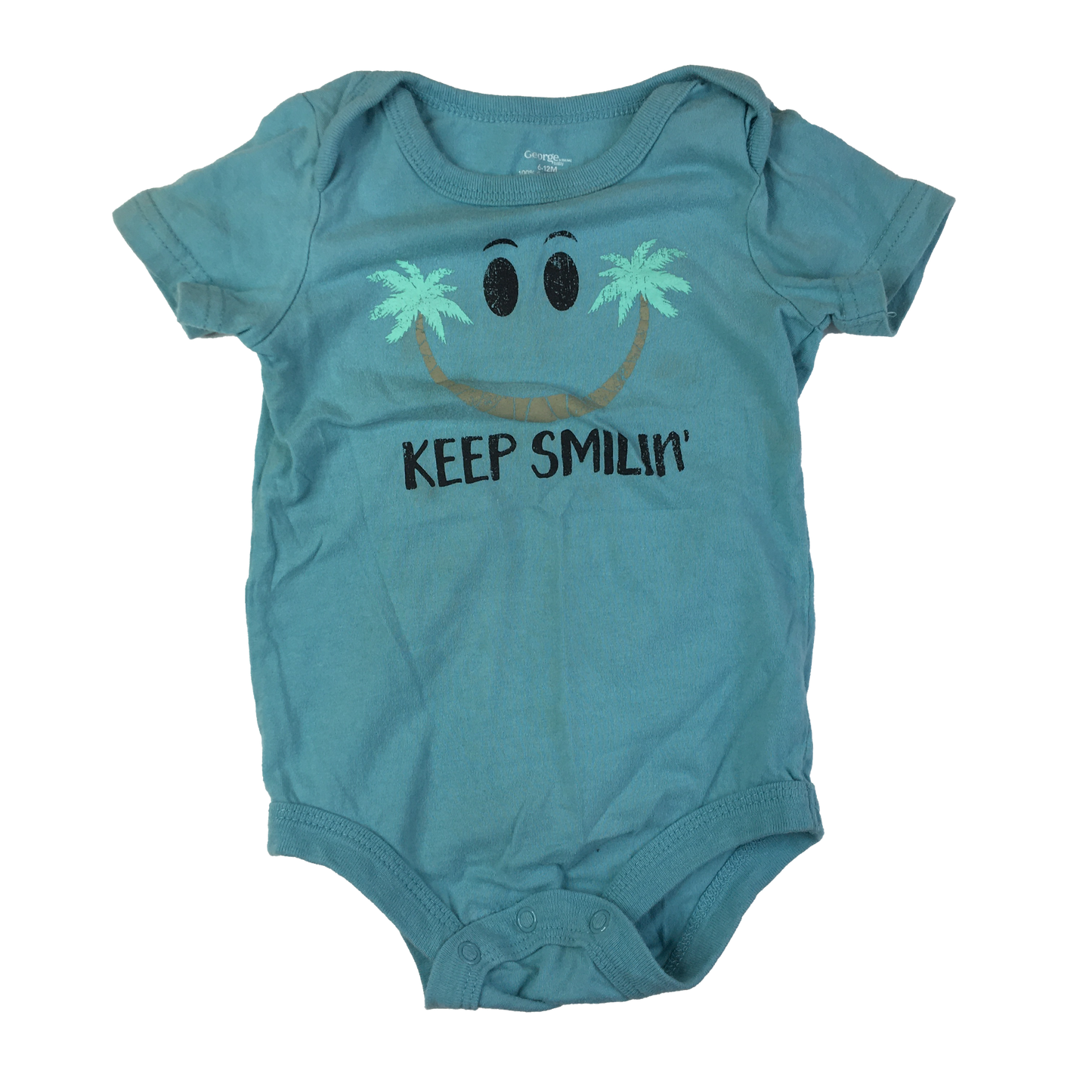George Onesie "Keep Smilin" 6-12M
