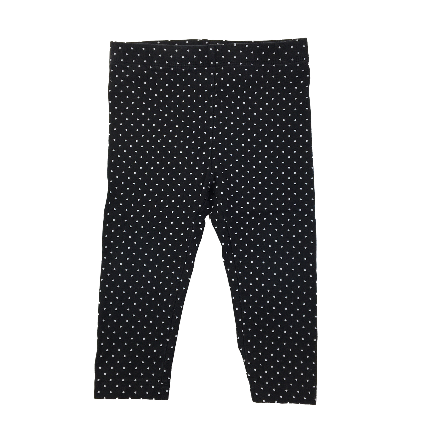 Joe Fresh Black Polka Dot Legging 12-18M