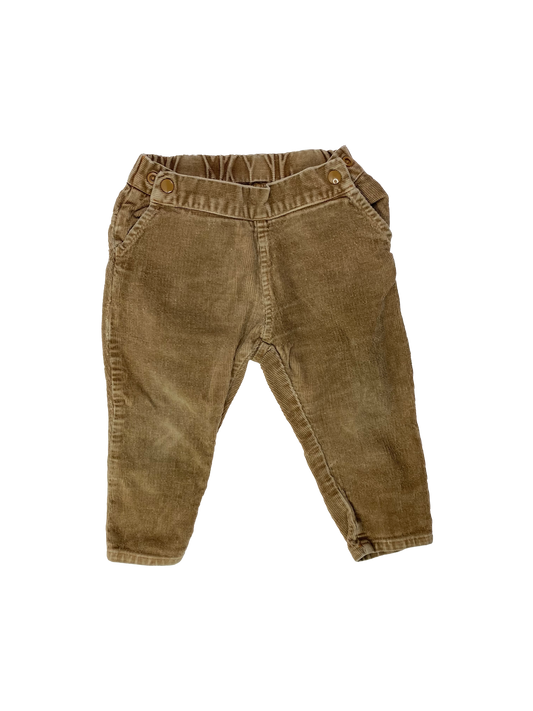 ❗️Small Hole: Tan Corduroy Pants 18-24M