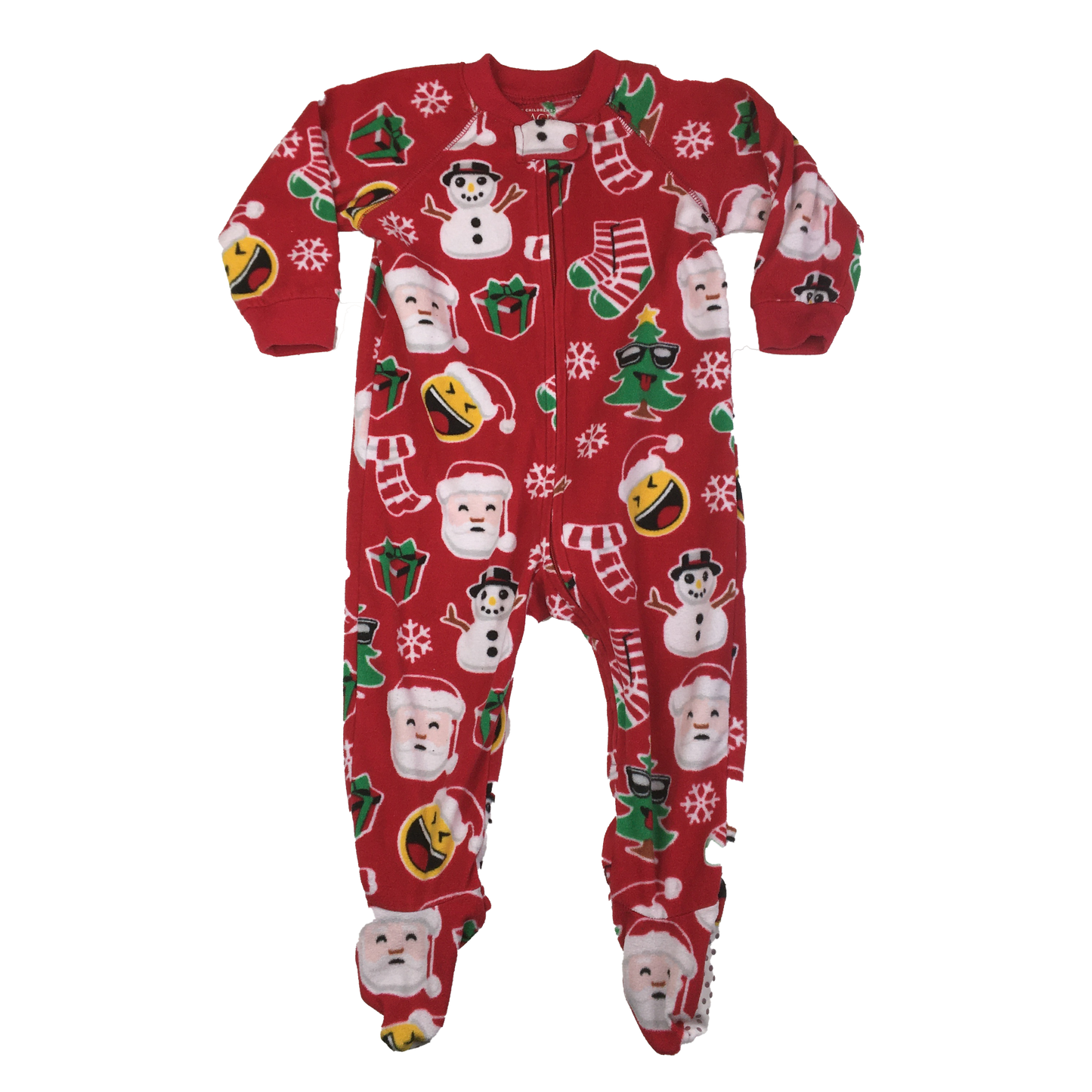 The Children's Place Red Christmas Fleece Footed Sleeper 9-12M