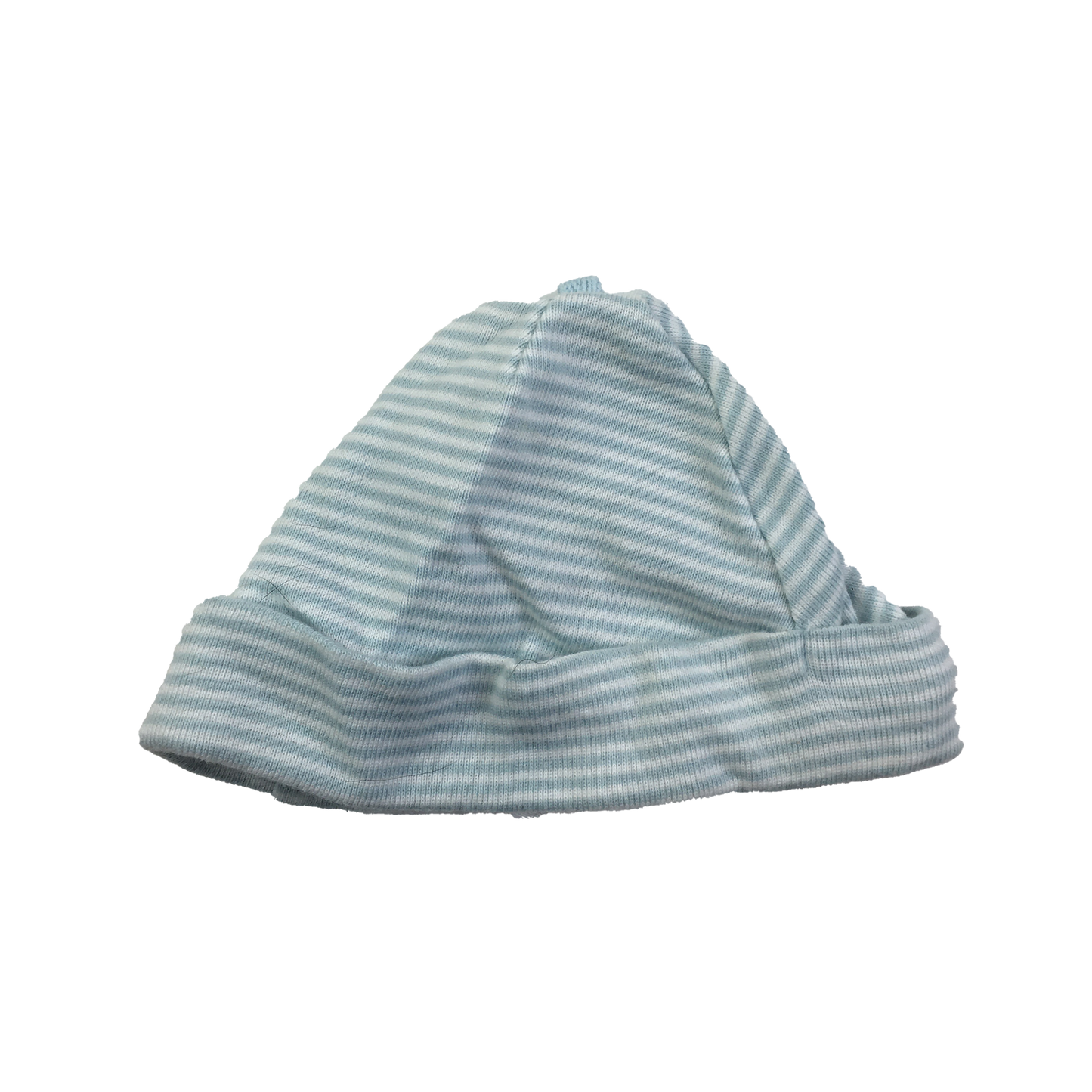 Carter's Teal & White Striped Hat NB