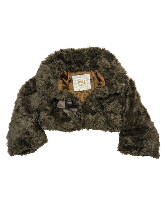 Place Faux Fur Half Jacket 3T