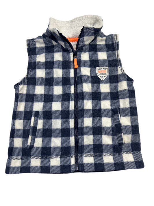 Carter’s Blu Checked Vest