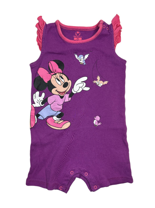 Disney Purple Romper with Minnie Mouse 2T