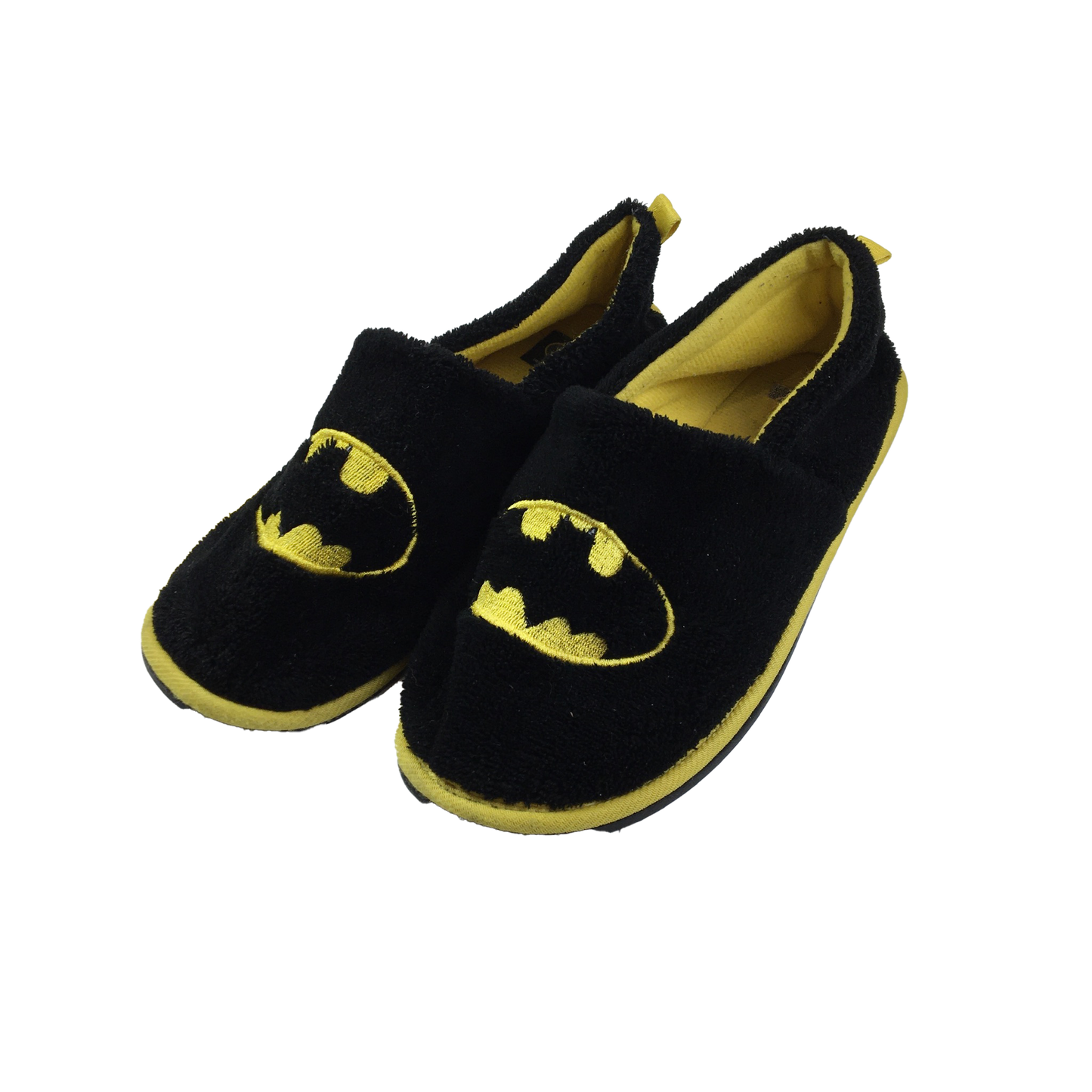 Black & Yellow Batman Slippers 2-3