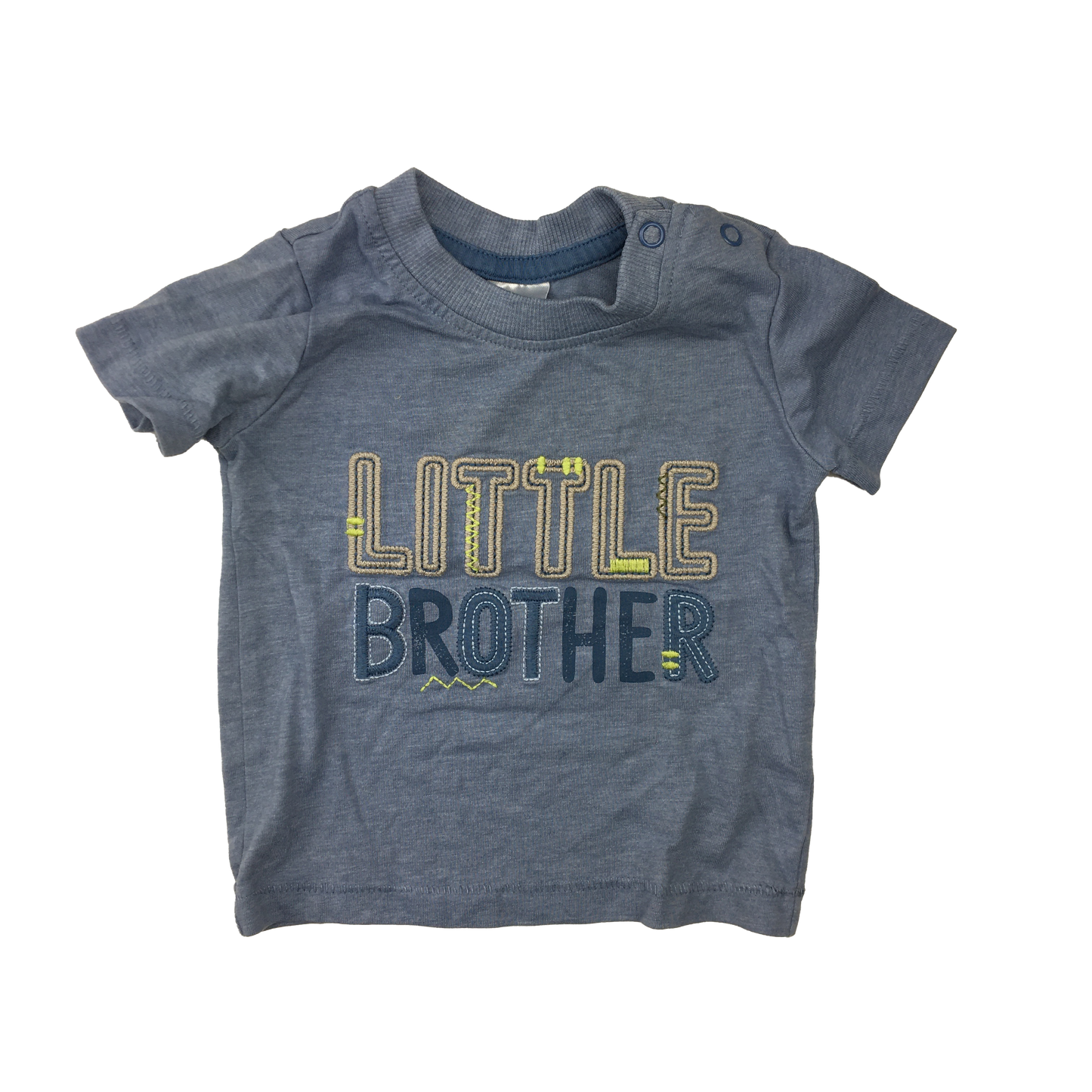 George Blue T-Shirt "Little Brother" 3-6M