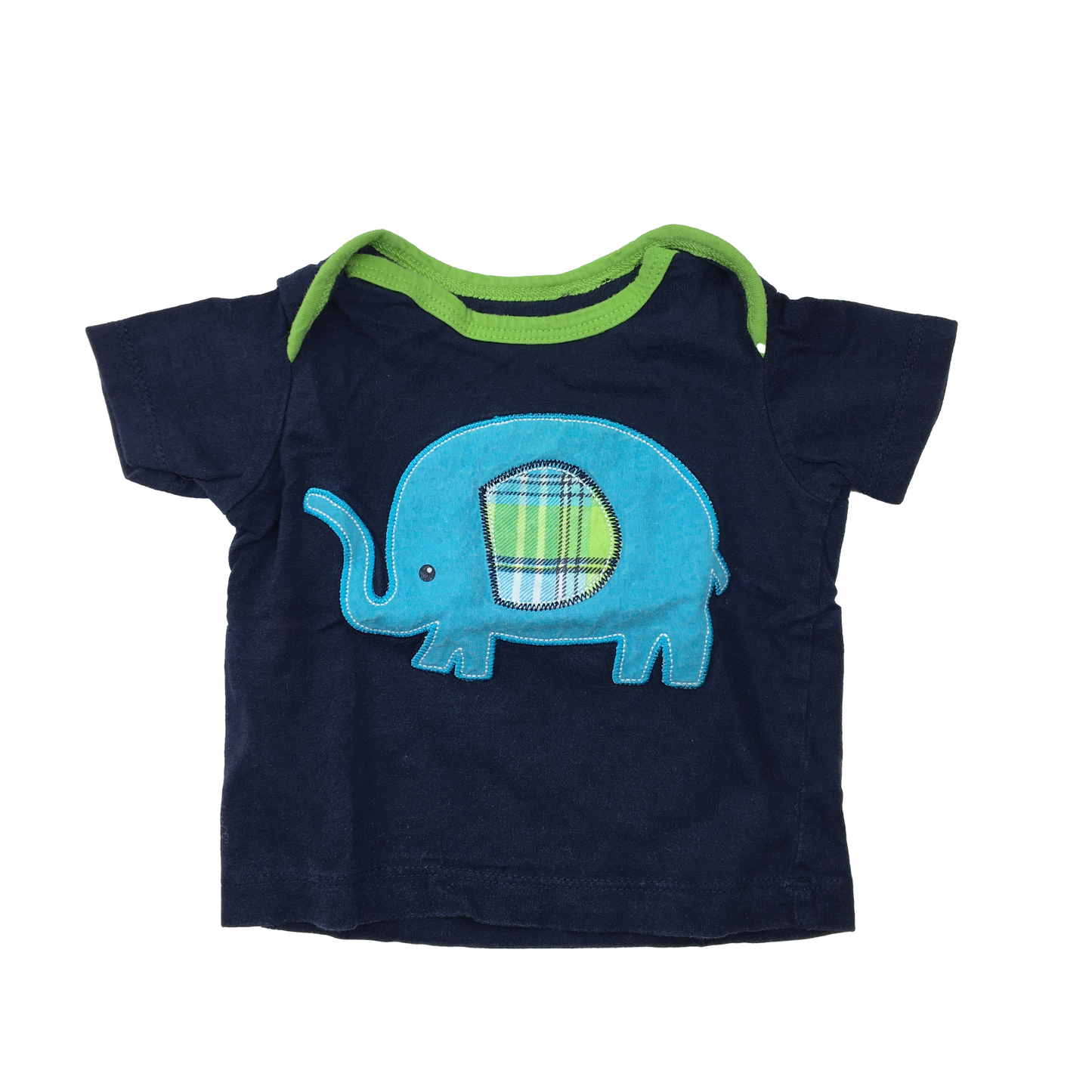 George Navy T-Shirt with Blue Elephant 0-3M