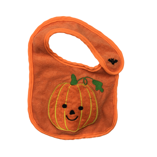 Orange Pumpkin Bib One Size