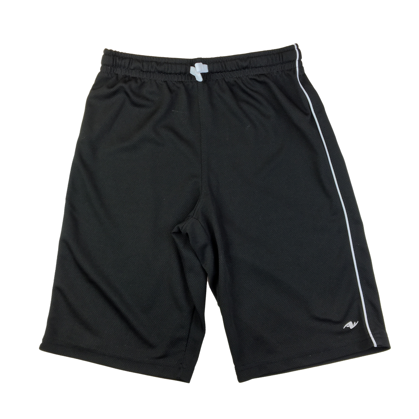 Athletic Works Black Shorts with White Side Stripe 14-16
