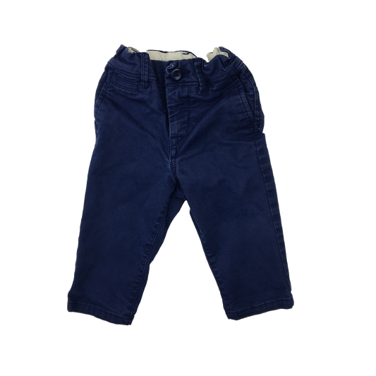 Baby Gap Navy Flat Front Pants 12-18M