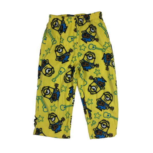 Minions Yellow Fleece PJ Bottoms 3T