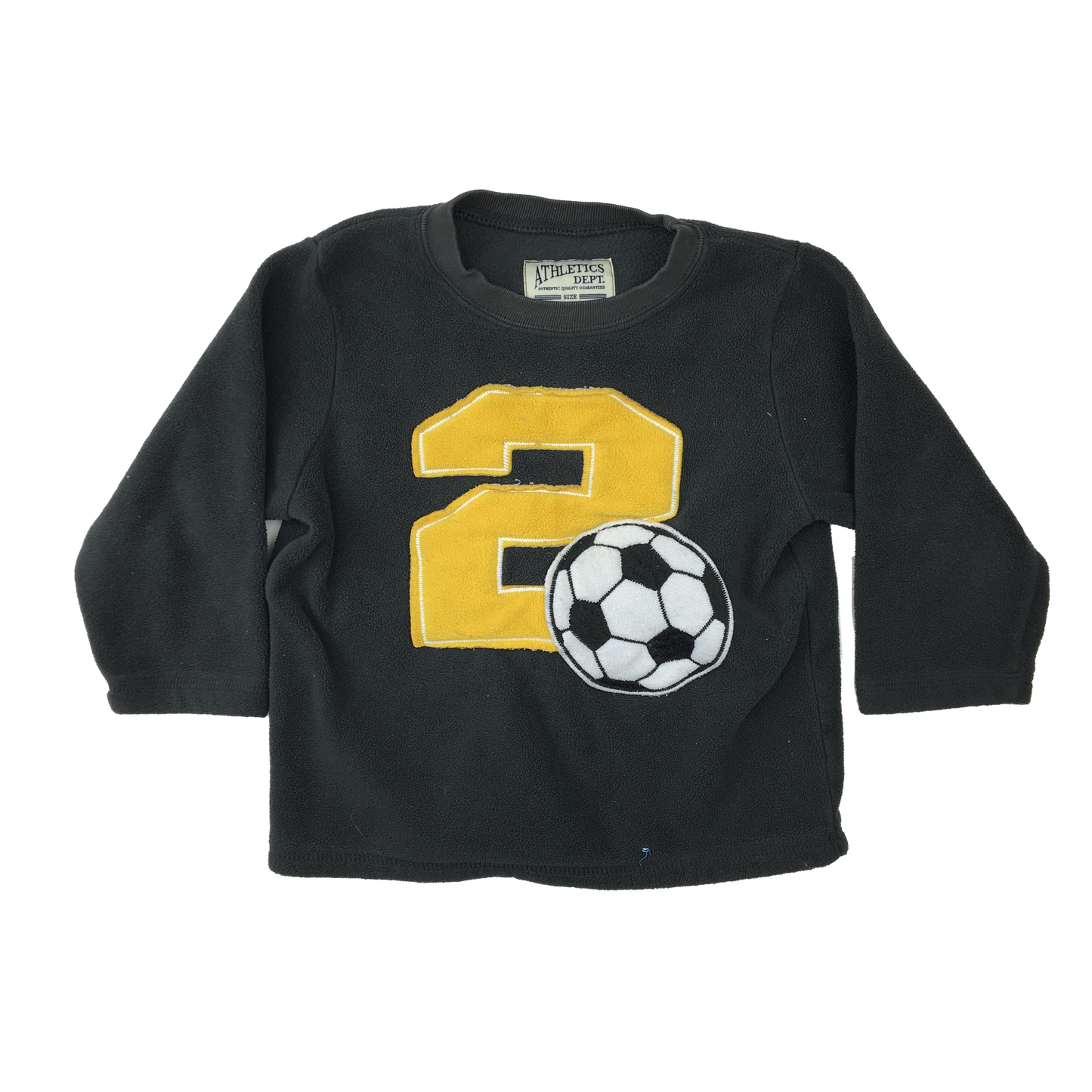 The Children's Place Grey Pull-Over Sweater with Soccer Ball 24M