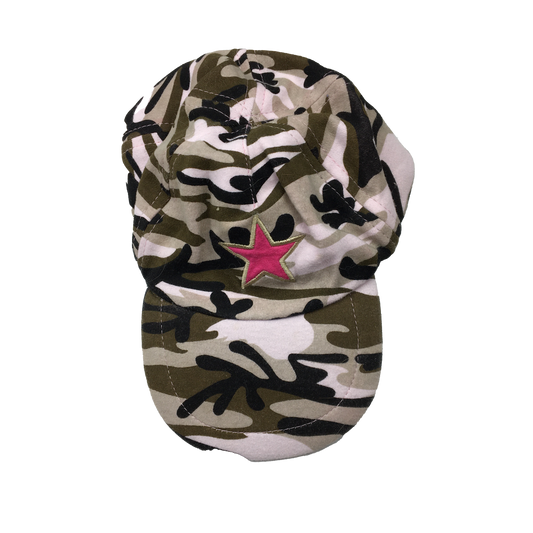 Ella & Jackson Pink & Brown Camo Hat 0-12M