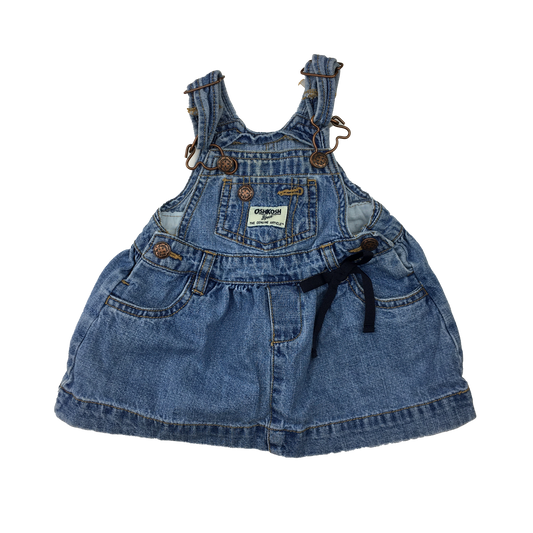 OshKosh Blue Medium Wash Jean Dress 6M