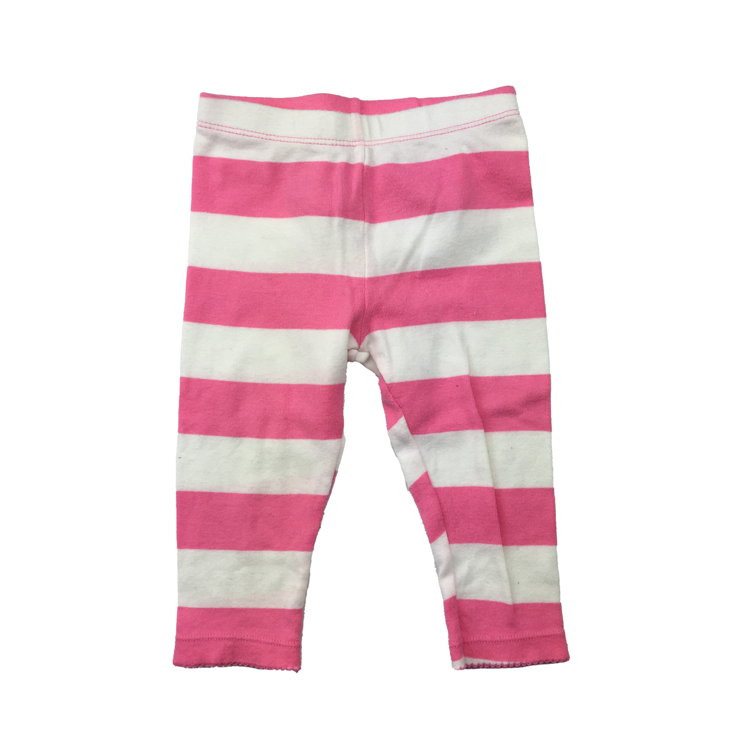 Carter's Pink & White Striped Leggings 9M