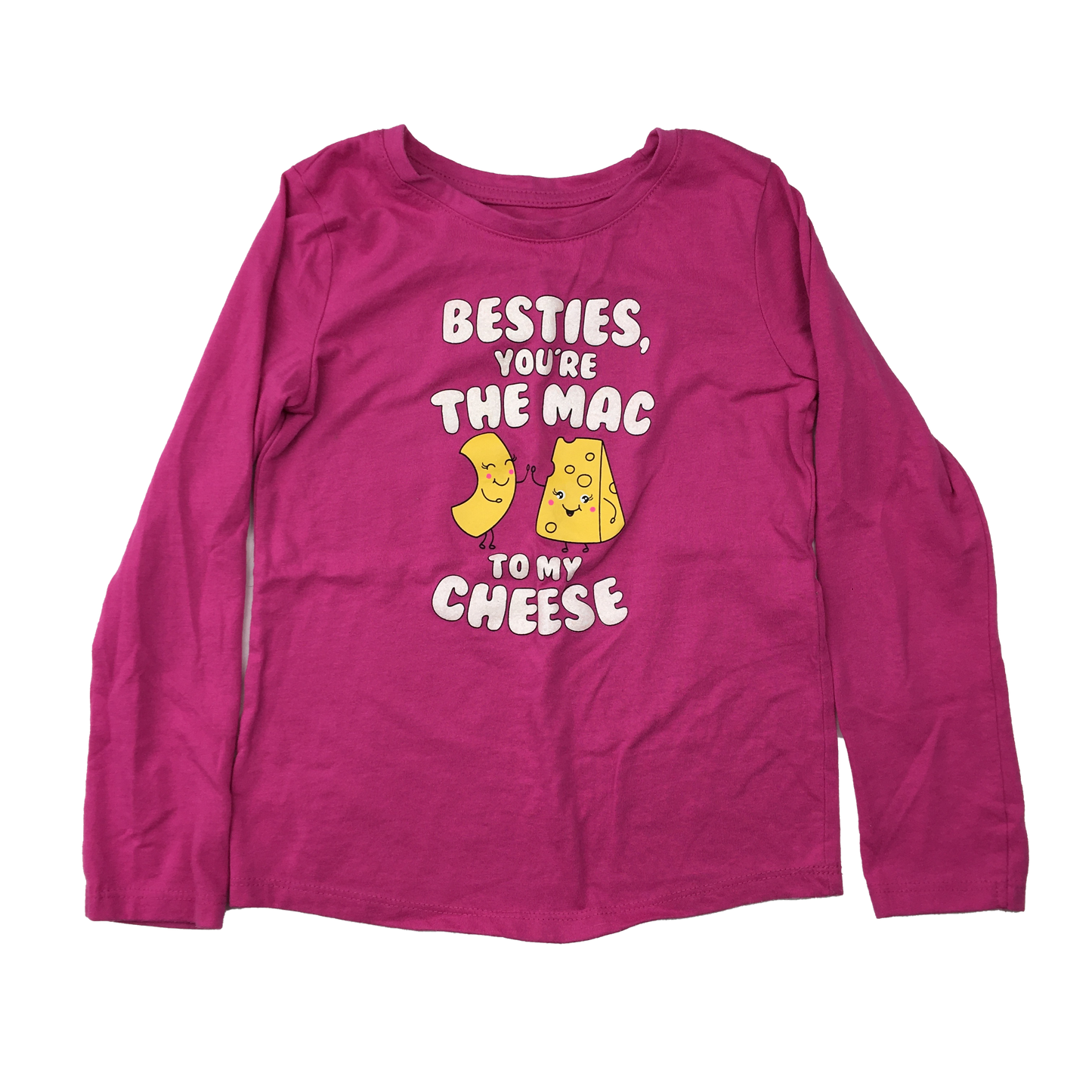 George Pink Long Sleeve Shirt "Mac To Your Cheese 6