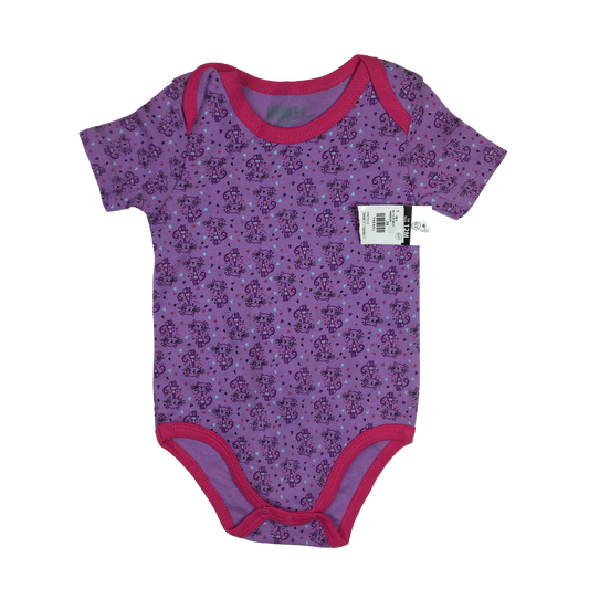 Monkey Bars Purple Onesie with Cats 12M