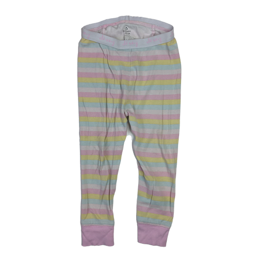 Old Navy Pink, Blue & Yellow Striped PJ Bottoms 2T