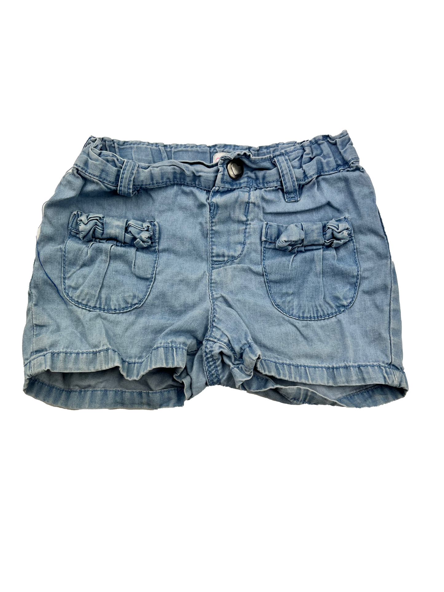 Children's Place Chambray Shorts with Front Pockets 18-24M
