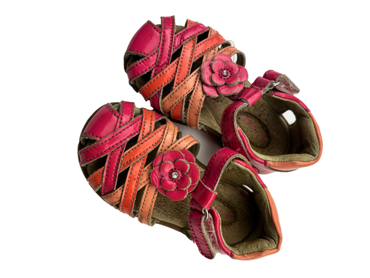 Stride Rite Pink Sandals with Flower 6