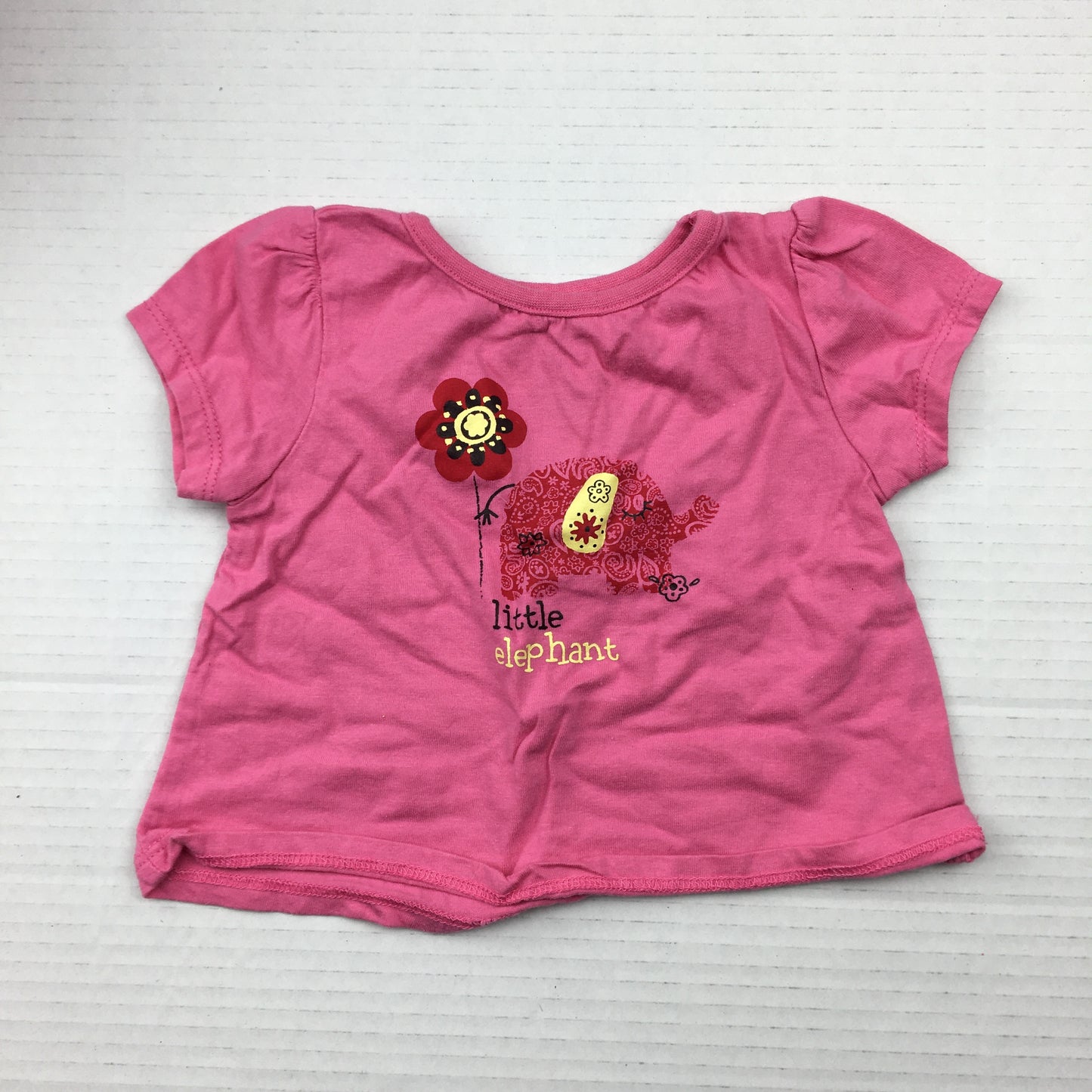 Joe Fresh Pink T-Shirt with Elephant 6-12M