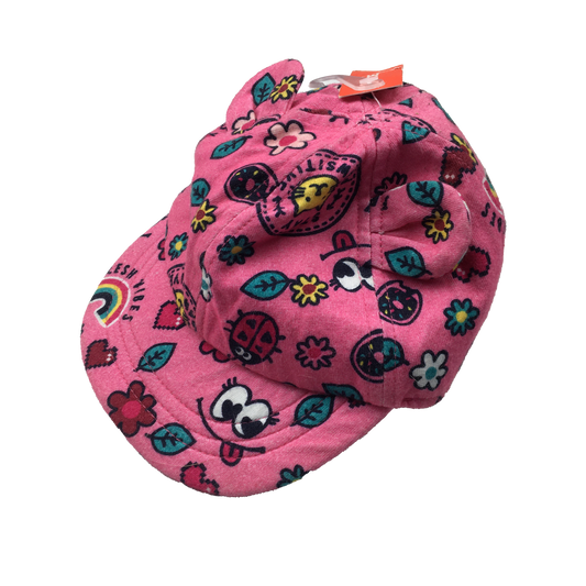 Joe Fresh Pink Hat with Lady Bugs 0-12M