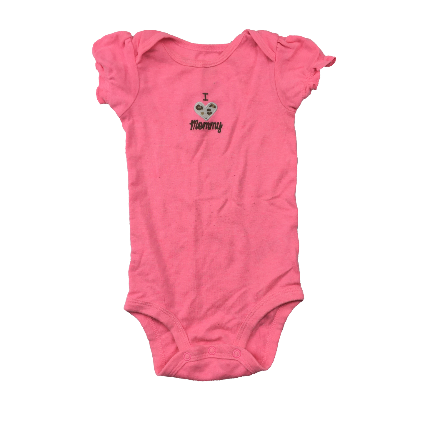 Child of Mine Pink Onesie "I Heart Mommy" 6-12M