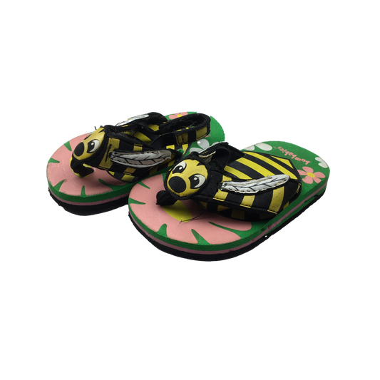 Bumblebee Green Flip Flops  2