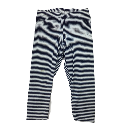 Carter's Navy & White Stripe Leggings 24M