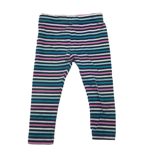 George Multicoloured Striped Leggings 18-24M