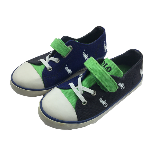 Ralph Lauren Navy with Green Running Shoes 9