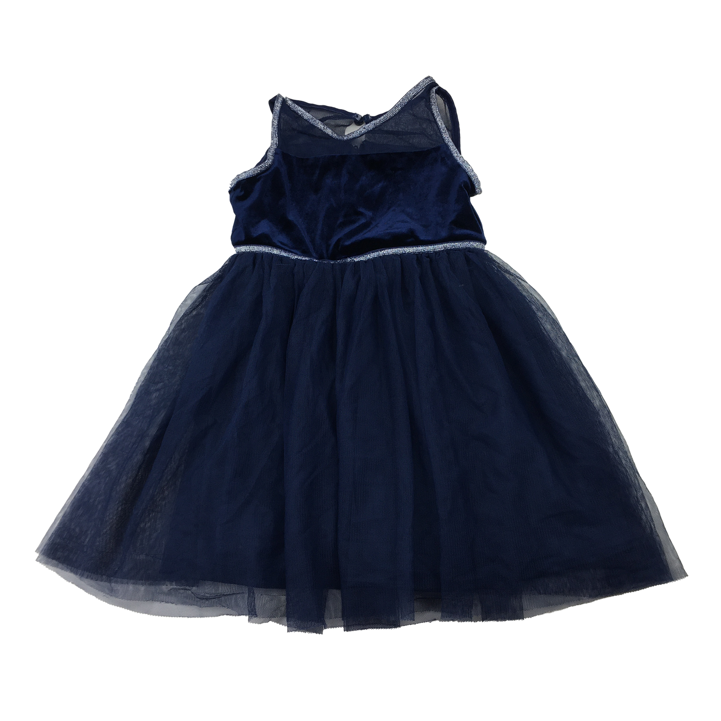 Ava & Yelly Navy Dress with Tulle Skirt 4