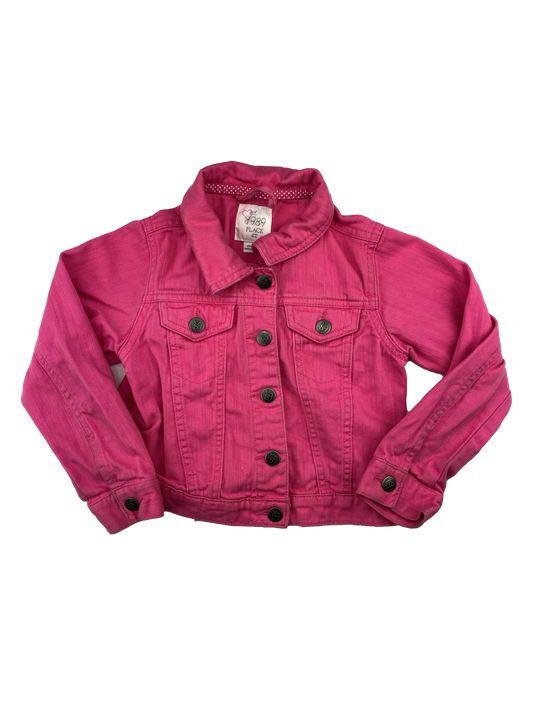❗️Stain: The Children's Place Pink Jean Jacket 4T
