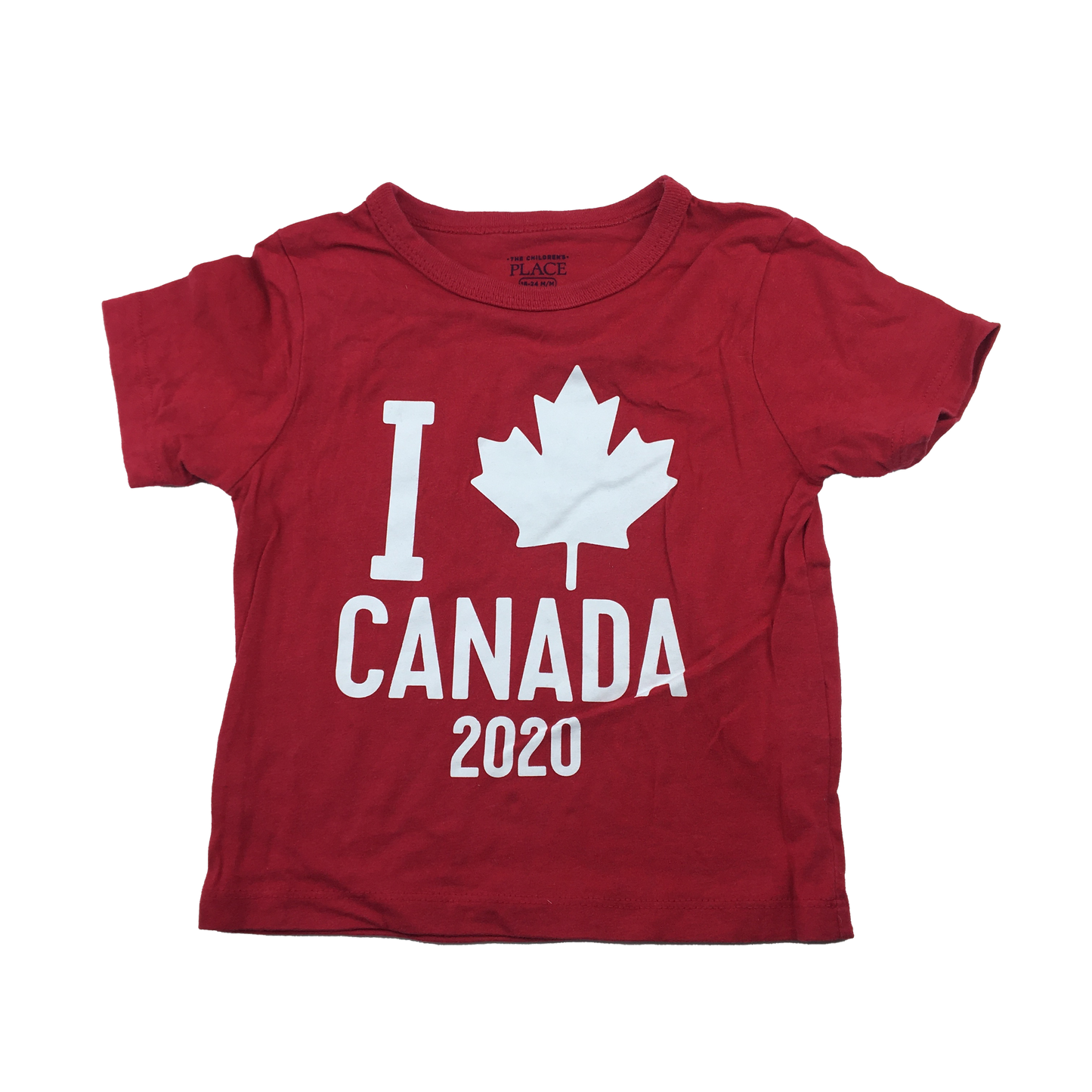 Children's Place Red Canada Day T-Shirt 2020 18-24M