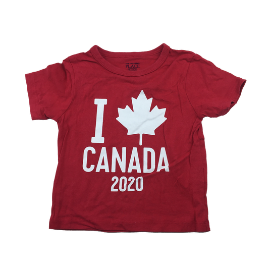 Children's Place Red Canada Day T-Shirt 2020 18-24M