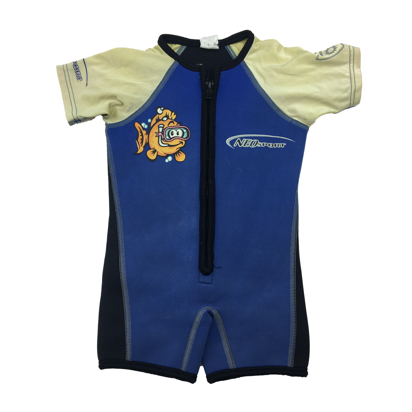 Neosport Blue with Yellow Sleeves Sun Suit 1