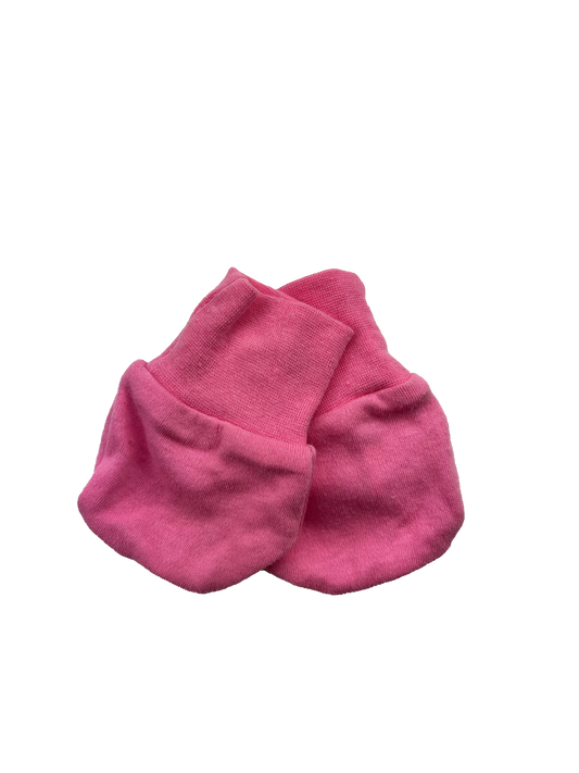 Pink Scratch Mitts 0-3M